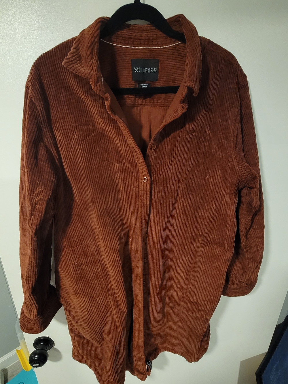 Wildfang Brown Corduroy Trench Coat